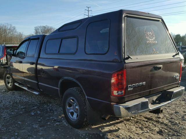 1D7HU18D04J117037 - 2004 DODGE RAM 1500 S MAROON photo 3