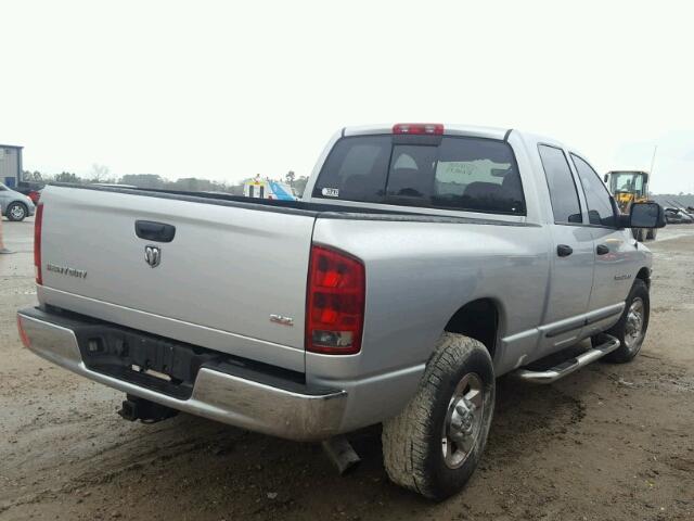 3D7KR28C65G727788 - 2005 DODGE RAM 2500 S SILVER photo 4