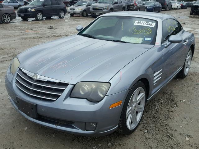 1C3AN69L44X012661 - 2004 CHRYSLER CROSSFIRE BLUE photo 2