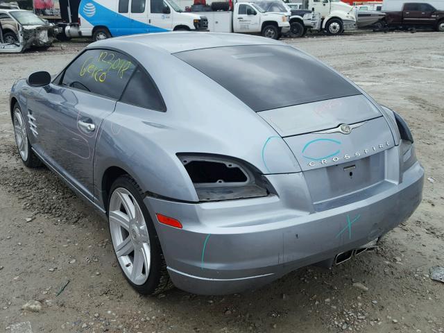 1C3AN69L44X012661 - 2004 CHRYSLER CROSSFIRE BLUE photo 3