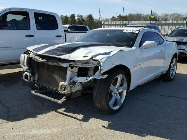 2G1FA1E34C9101853 - 2012 CHEVROLET CAMARO LS WHITE photo 2