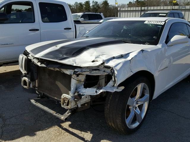 2G1FA1E34C9101853 - 2012 CHEVROLET CAMARO LS WHITE photo 9