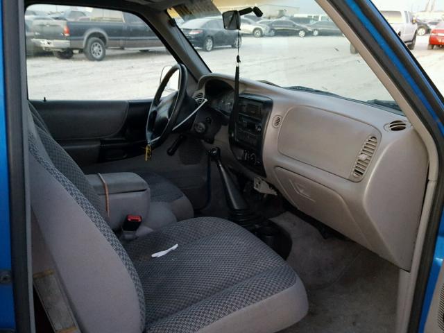 1FTYR10CXWPA56939 - 1998 FORD RANGER BLUE photo 5