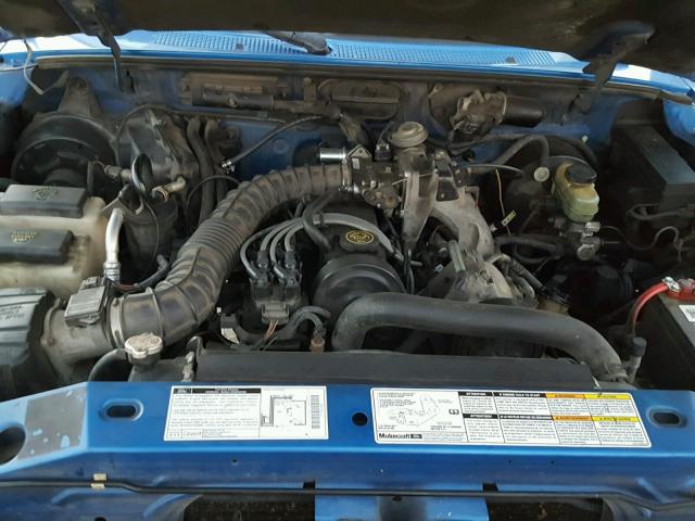 1FTYR10CXWPA56939 - 1998 FORD RANGER BLUE photo 7