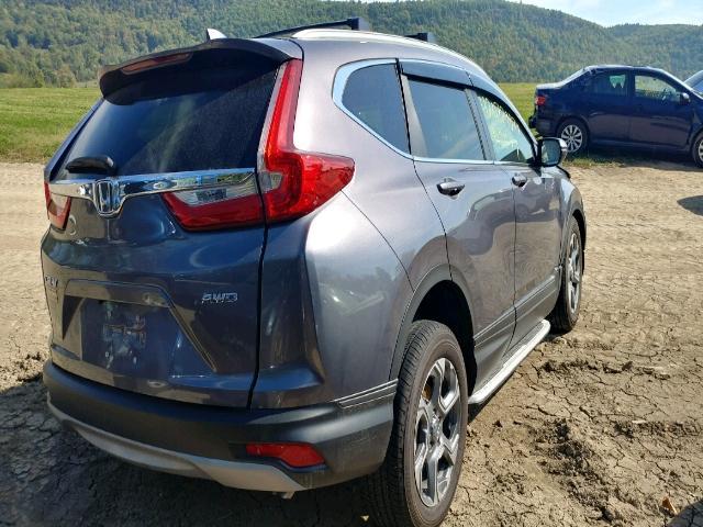 5J6RW2H85HL001483 - 2017 HONDA CR-V EXL GRAY photo 4