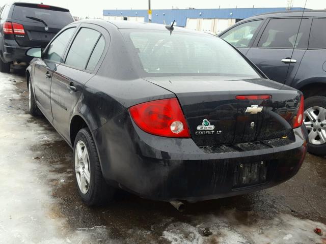 1G1AD5F50A7240529 - 2010 CHEVROLET COBALT 1LT BLACK photo 3