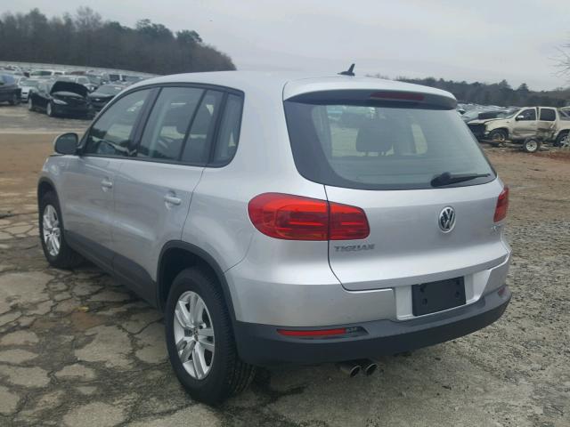 WVGAV7AX2CW513922 - 2012 VOLKSWAGEN TIGUAN S GRAY photo 3