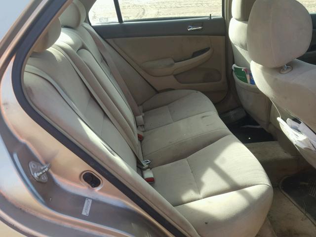 1HGCM56343A017528 - 2003 HONDA ACCORD LX GOLD photo 6