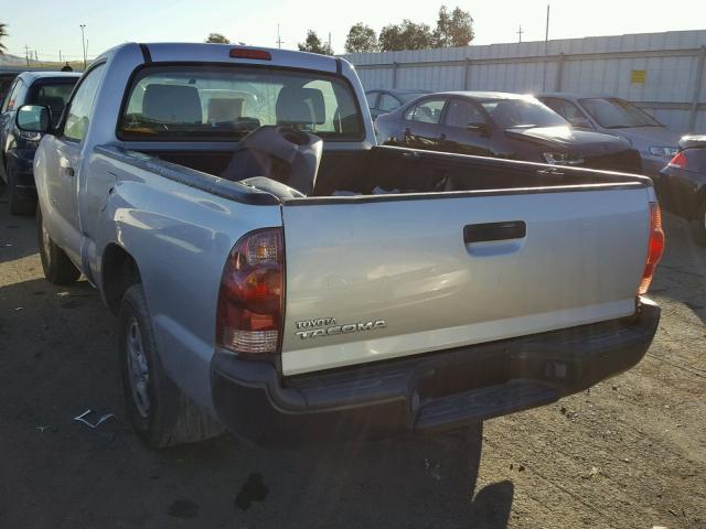 5TENX22N06Z265953 - 2006 TOYOTA TACOMA SILVER photo 3