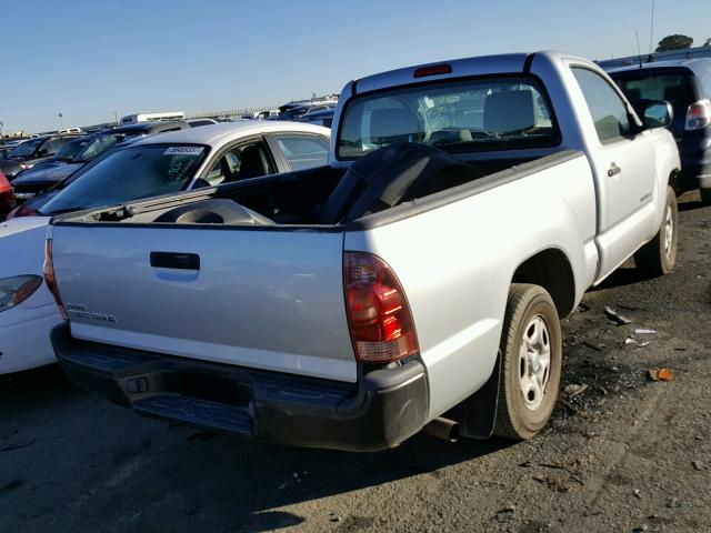 5TENX22N06Z265953 - 2006 TOYOTA TACOMA SILVER photo 4