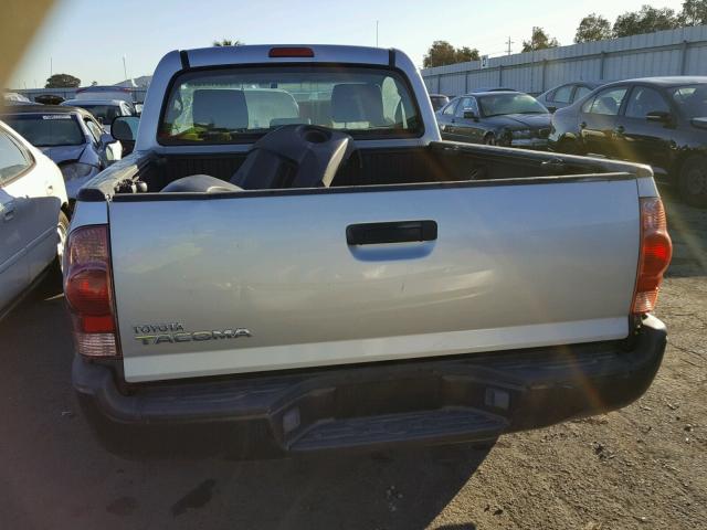 5TENX22N06Z265953 - 2006 TOYOTA TACOMA SILVER photo 6