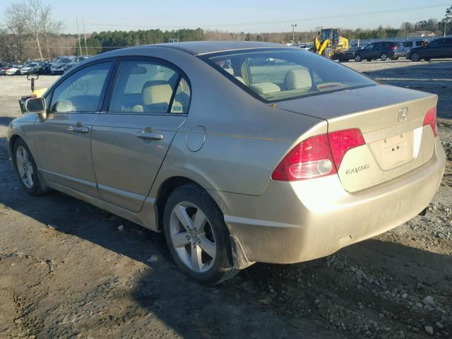1HGFA16857L010026 - 2007 HONDA CIVIC EX ოქროსფერი ფოტო 3