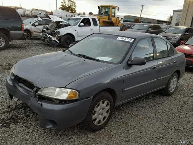 3N1CB51D9YL313717 - 2000 NISSAN SENTRA BAS GRAY photo 2