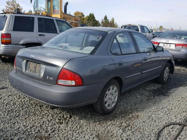 3N1CB51D9YL313717 - 2000 NISSAN SENTRA BAS GRAY photo 4