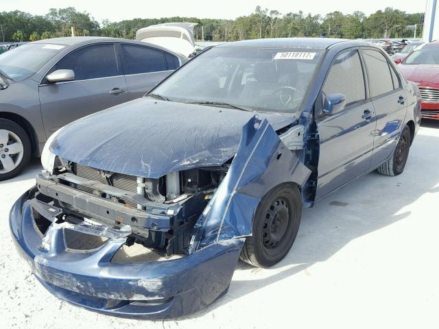 JA3AJ26E65U036208 - 2005 MITSUBISHI LANCER ES BLUE photo 2