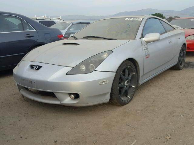 JTDDY32T8Y0027378 - 2000 TOYOTA CELICA GT- GRAY photo 2