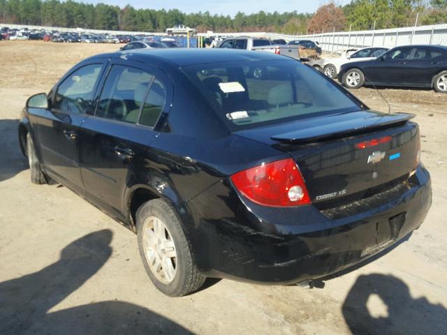 1G1AL52F557581321 - 2005 CHEVROLET COBALT LS BLACK photo 3