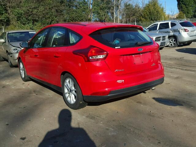 1FADP3K28GL231109 - 2016 FORD FOCUS SE RED photo 3