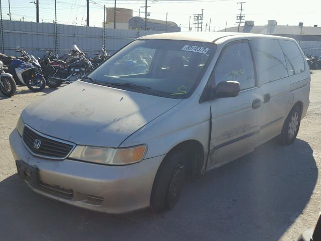 2HKRL1852XH522484 - 1999 HONDA ODYSSEY LX GOLD photo 2