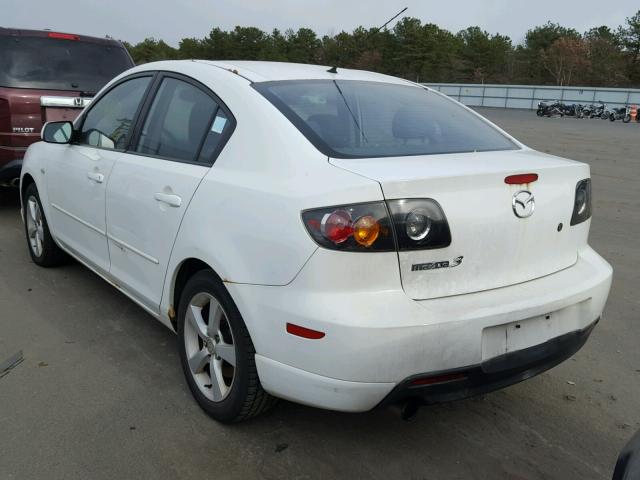 JM1BK323051236046 - 2005 MAZDA 3 S WHITE photo 3