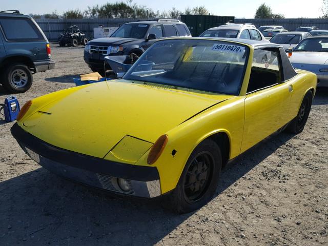 4742902952 - 1974 PORSCHE 914 YELLOW photo 2