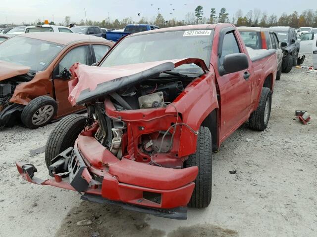 1GCCS148668161704 - 2006 CHEVROLET COLORADO RED photo 2