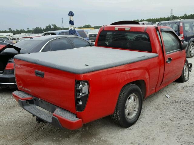 1GCCS148668161704 - 2006 CHEVROLET COLORADO RED photo 4