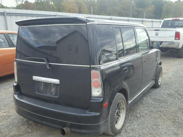 JTLKT324854009163 - 2005 TOYOTA SCION XB შავი ფოტო 4