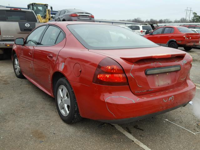 2G2WP552381110316 - 2008 PONTIAC GRAND PRIX RED photo 3