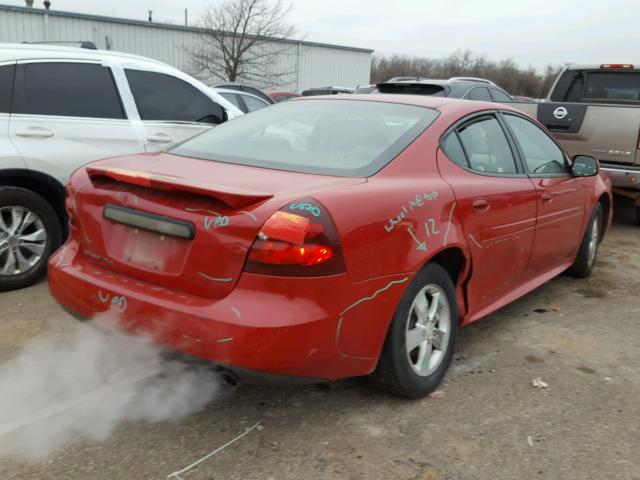 2G2WP552381110316 - 2008 PONTIAC GRAND PRIX RED photo 4