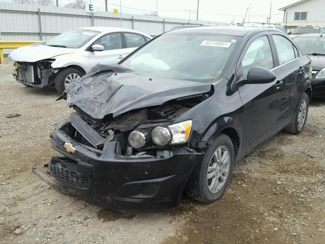 1G1JC5SH2F4124194 - 2015 CHEVROLET SONIC LT BLACK photo 2