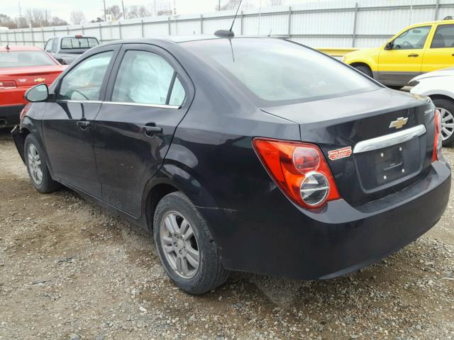 1G1JC5SH2F4124194 - 2015 CHEVROLET SONIC LT BLACK photo 3