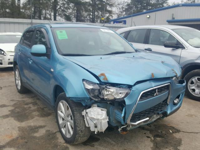 4A4AP3AU7EE018811 - 2014 MITSUBISHI OUTLANDER BLUE photo 1