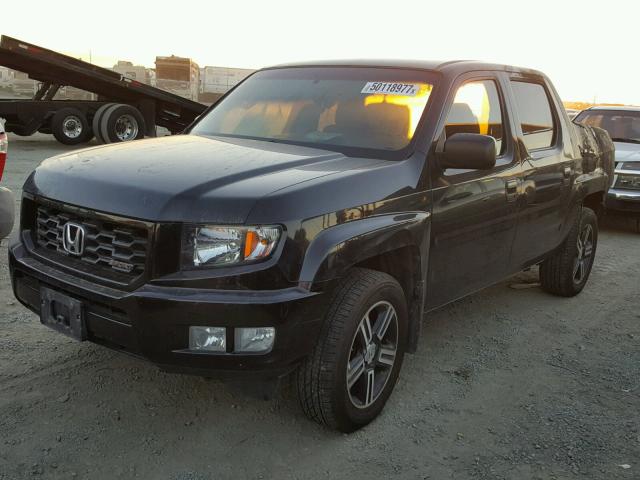 5FPYK1F78CB456980 - 2012 HONDA RIDGELINE BLACK photo 2