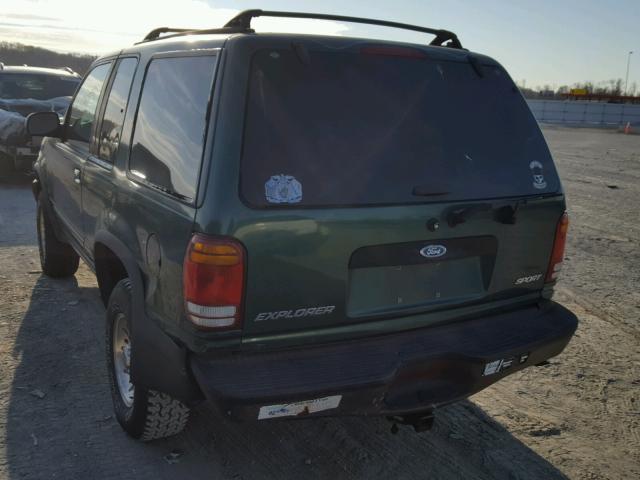 1FMYU22E1XUC40216 - 1999 FORD EXPLORER GREEN photo 3