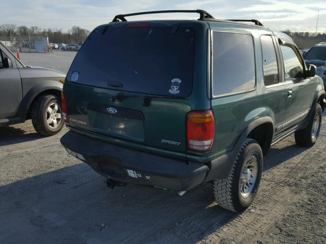 1FMYU22E1XUC40216 - 1999 FORD EXPLORER GREEN photo 4