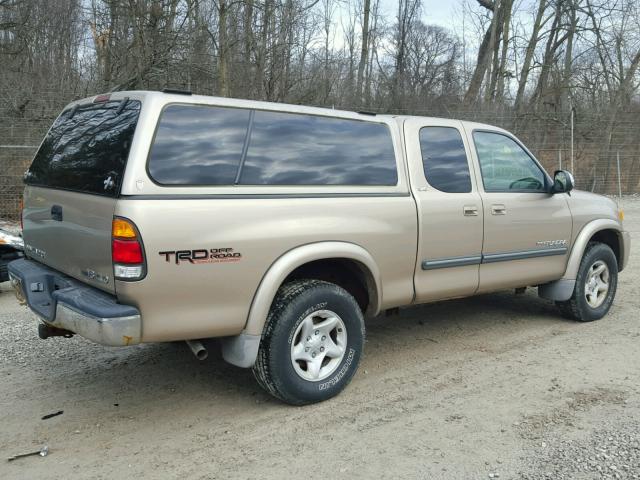 5TBBT44143S412703 - 2003 TOYOTA TUNDRA ACC BEIGE photo 4