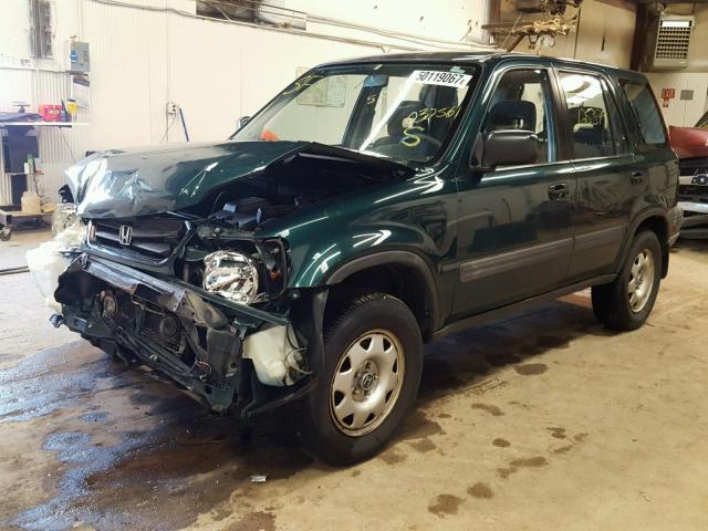 JHLRD18461C032561 - 2001 HONDA CR-V LX GREEN photo 2