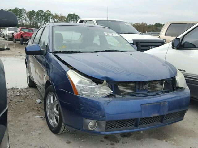 1FAHP35N78W113740 - 2008 FORD FOCUS SE BLUE photo 1