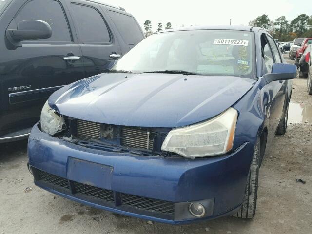 1FAHP35N78W113740 - 2008 FORD FOCUS SE BLUE photo 2