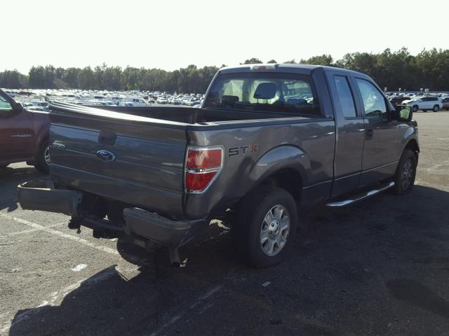 1FTRX12W59FA27554 - 2009 FORD F150 SUPER GRAY photo 4