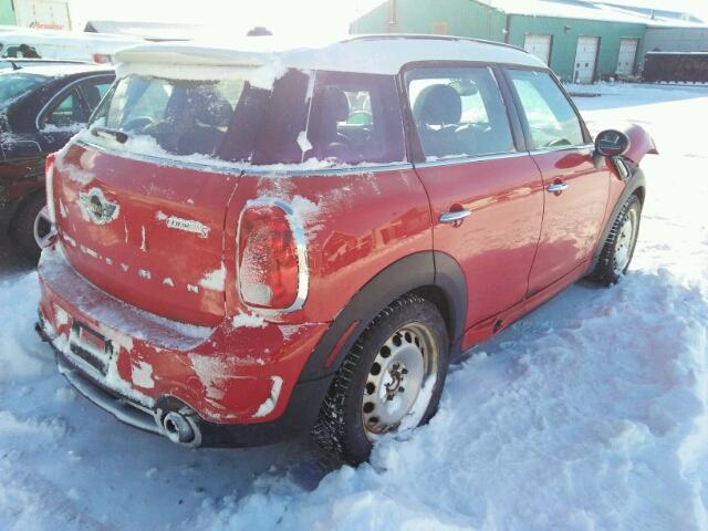 WMWZC5C58EWM18052 - 2014 MINI COOPER S C RED photo 4