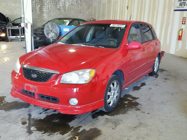 KNAFE161755074086 - 2005 KIA SPECTRA5 RED photo 2