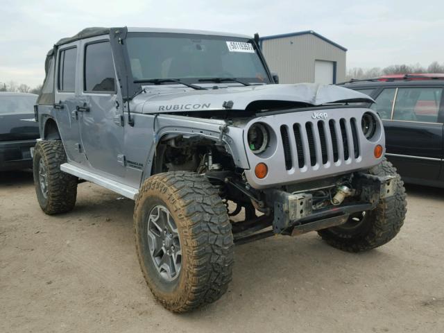 1C4HJWFG3DL608333 - 2013 JEEP WRANGLER U SILVER photo 1