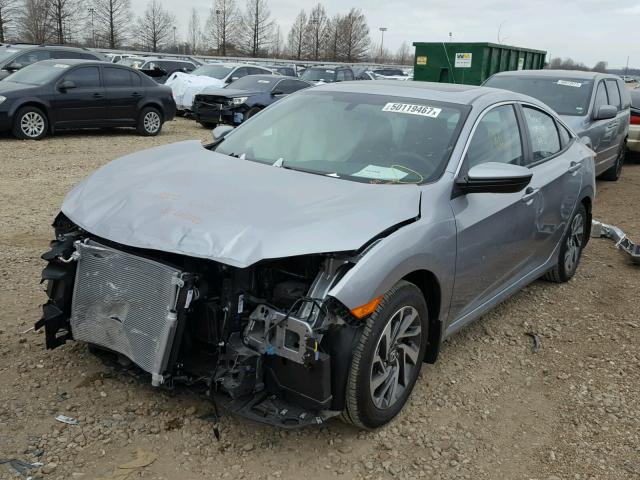 19XFC2F77HE066517 - 2017 HONDA CIVIC EX SILVER photo 2