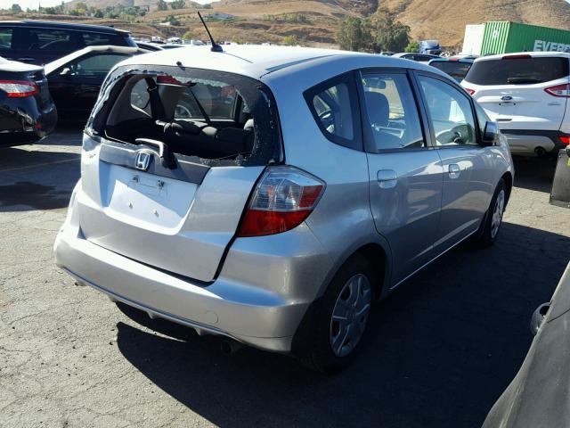 JHMGE8H30CS006952 - 2012 HONDA FIT SILVER photo 4