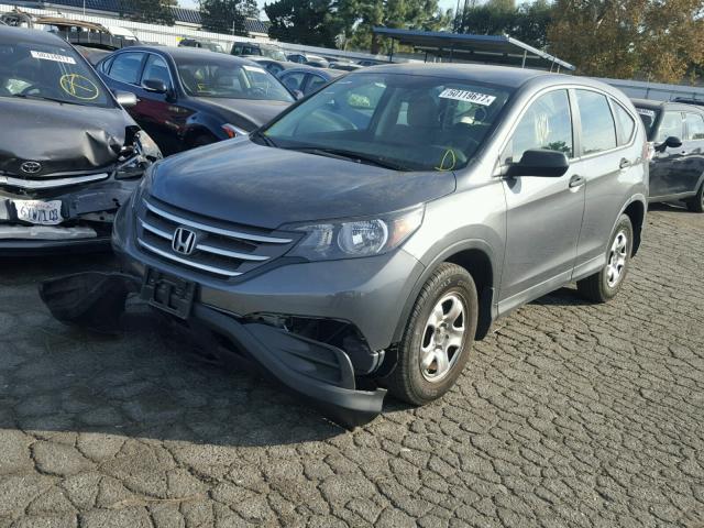 3CZRM3H32EG700076 - 2014 HONDA CR-V LX GRAY photo 2