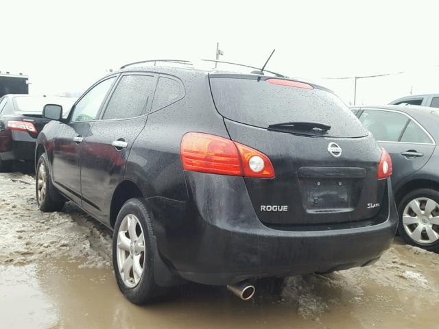 JN8AS5MV1AW118188 - 2010 NISSAN ROGUE S BLACK photo 3