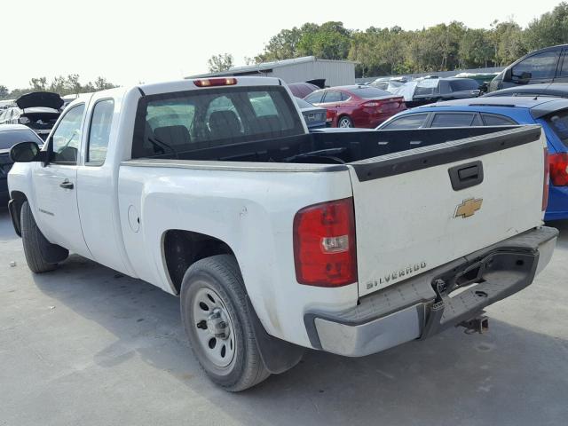 1GCEC19C77Z543562 - 2007 CHEVROLET SILVERADO WHITE photo 3