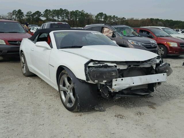 2G1FC3D35E9305328 - 2014 CHEVROLET CAMARO LT WHITE photo 1